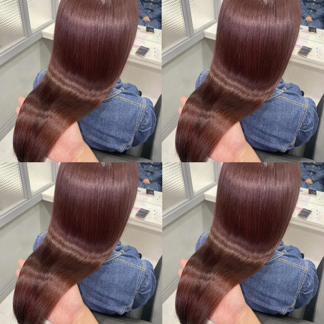 ロング カラー カット ヘアカラー トリートメント 髪質改善×矯正🫧 韓国ヘアasamiのヘアスタイル