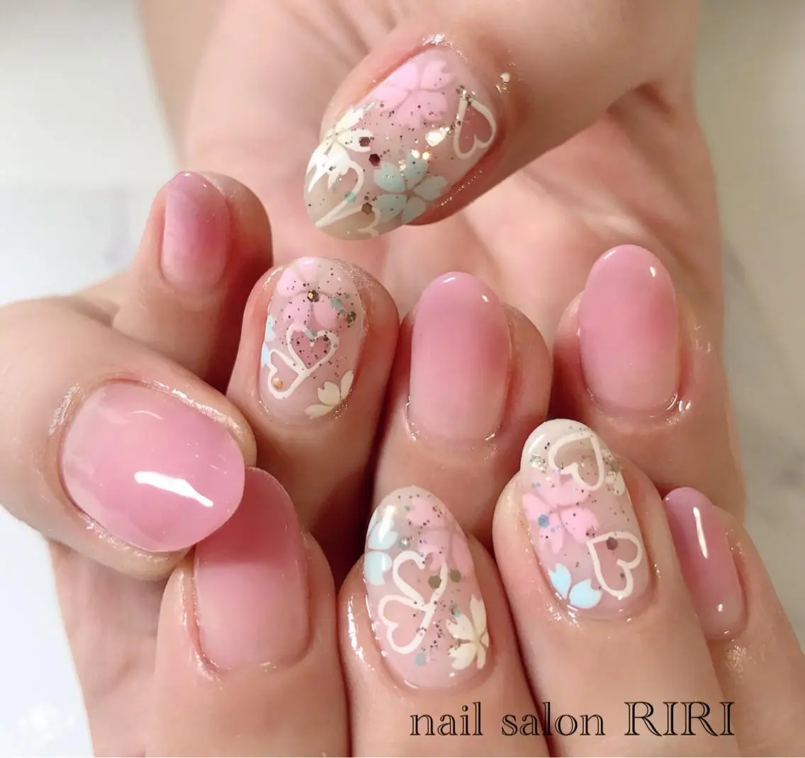 ネイル 桜ネイル RIRI リリのネイルデザイン