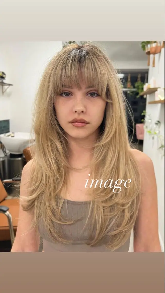 ロング レイヤーカット ボブカットモデル 募集中　ukaのヘアスタイル