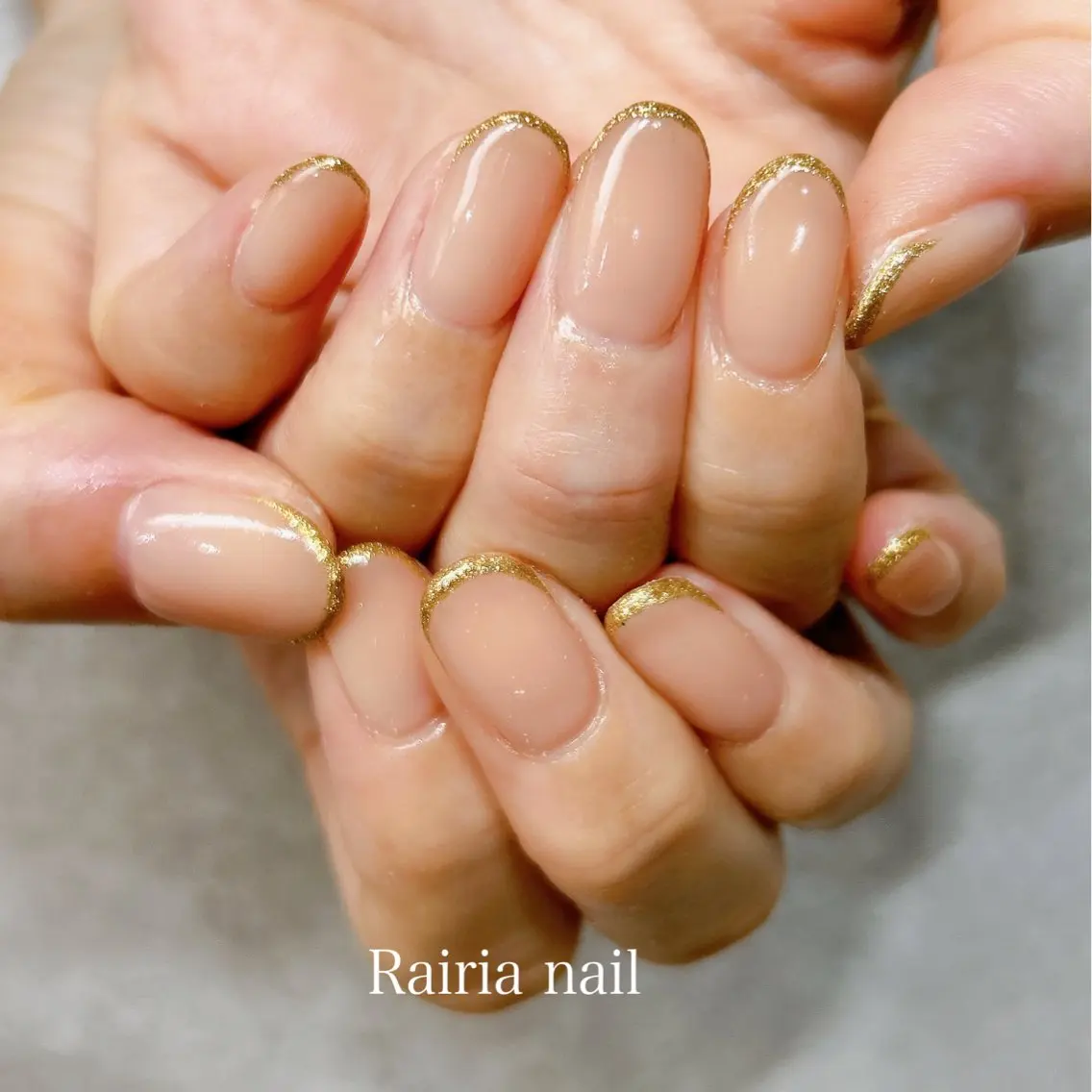 ネイル アートネイル ジェルネイル 持ち込み ニュアンスネイル パラジェル Rairia nail本八幡店のネイルデザイン