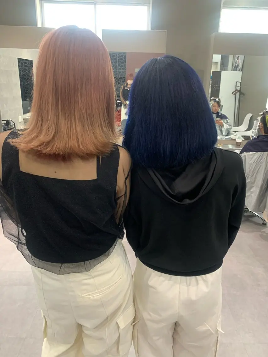 カラー 酸性ストレート 髪質改善のヘアスタイル