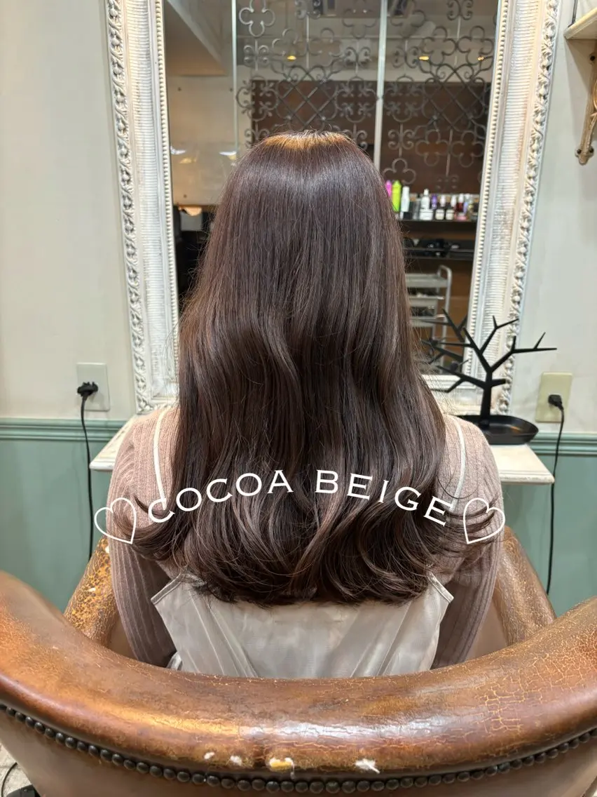 ロング ケアカラー カット ヘアカラー トリートメント 🍒桜井 優華🍒のヘアスタイル