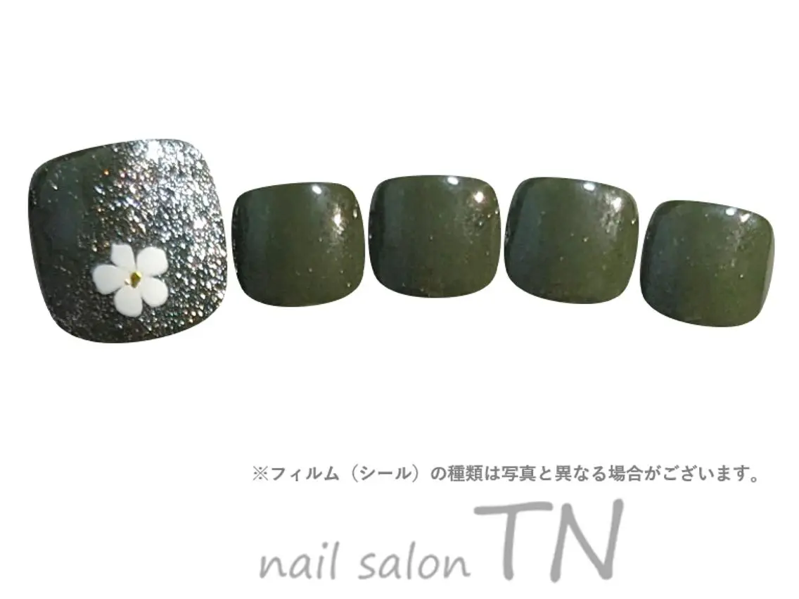 ネイル フットネイル フットネイル 花 音のネイルデザイン