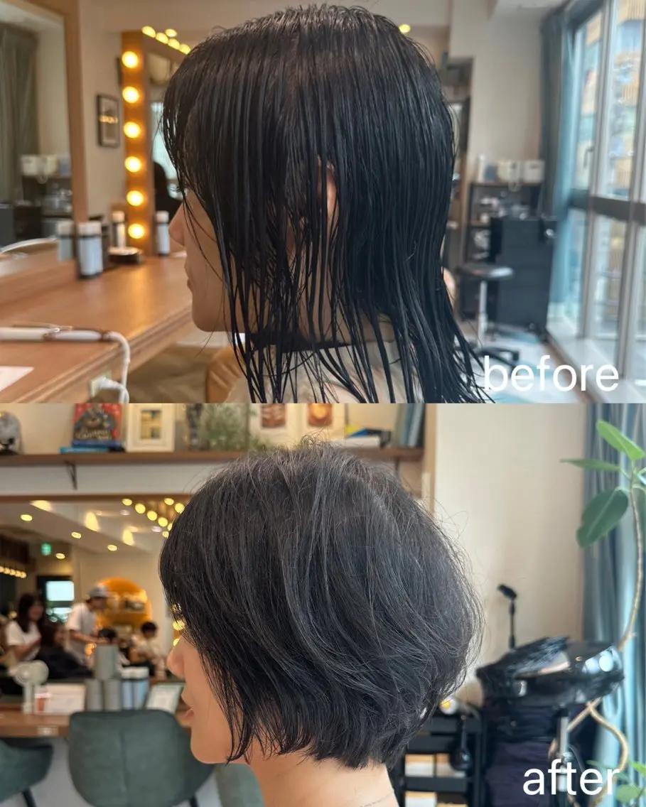 ショート ショートヘア カット ヘアカラー トリートメント ヘッドスパ 縮毛矯正/レイヤー taiga🐯のヘアスタイル