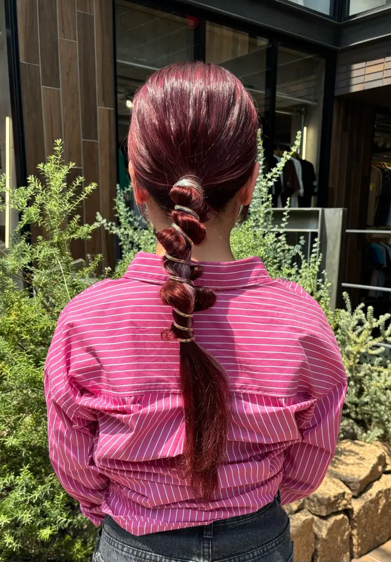 ロング ヘアアレンジ ヘアセット すぐ巻ける縮毛矯正 🍀勝倉　麗のヘアスタイル