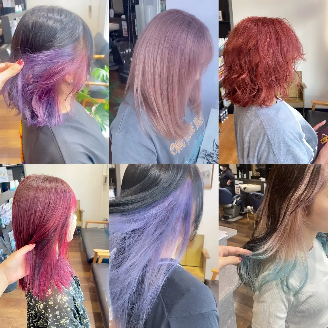 ミディアム カラー デザインカラー ハイトーンカラー ヘアカラー 🦋透明感カラー🦋 CHIHARUのヘアスタイル