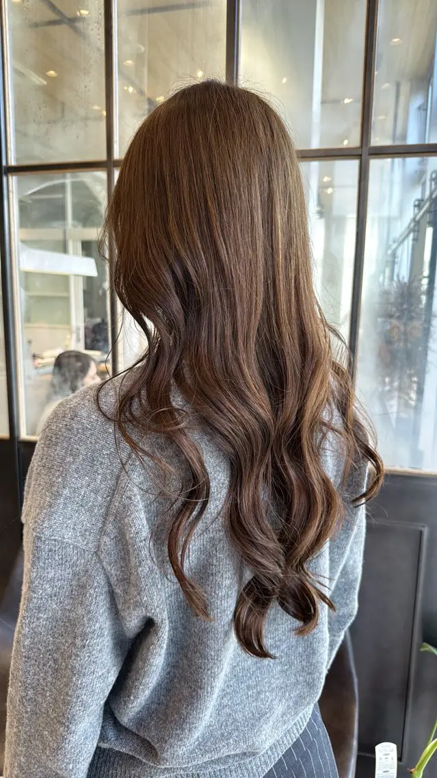 ロング カット ヘアカラー レイヤーカット /momocaのヘアスタイル