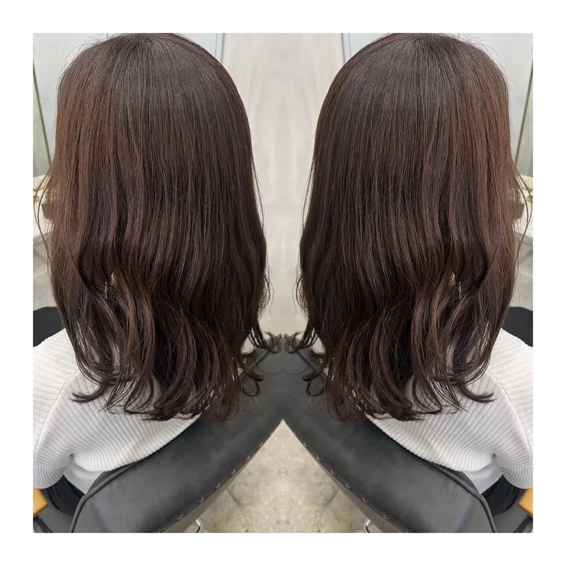 セミロング 🩶韓国艶髪🇰🇷 下本夕綺のヘアスタイル
