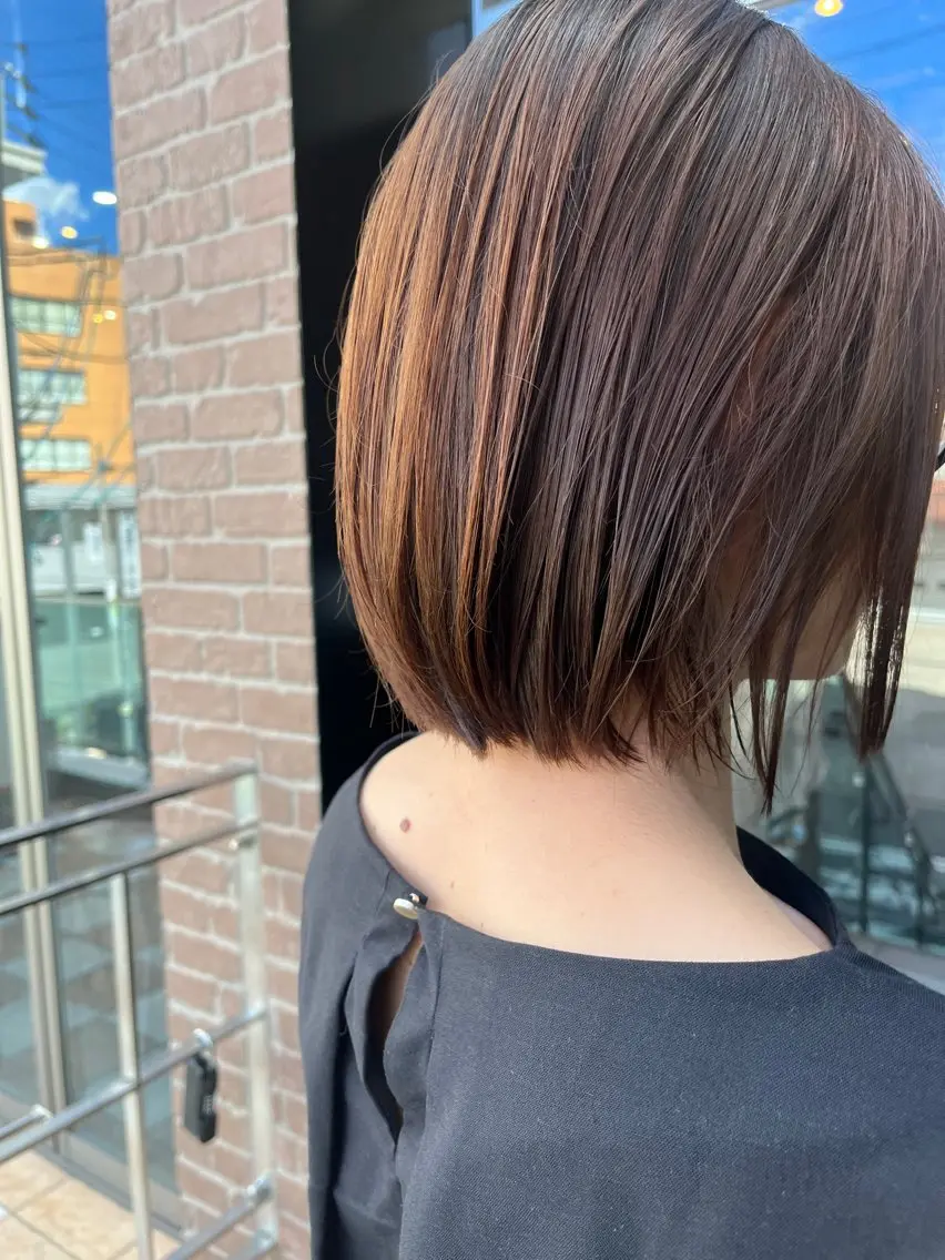 ショート カラー カット トリートメント 久木原 ゆりのヘアスタイル