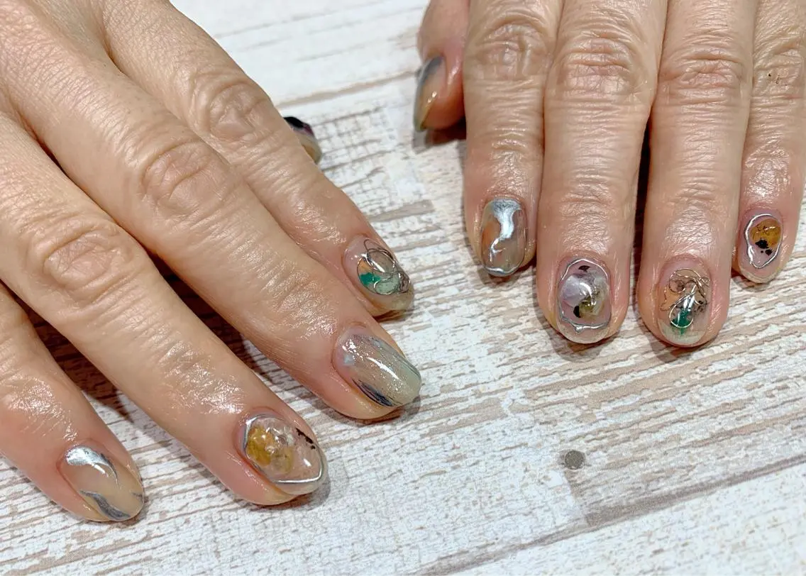ネイル ニュアンスネイル ハンドネイル Nail by selenのネイルデザイン