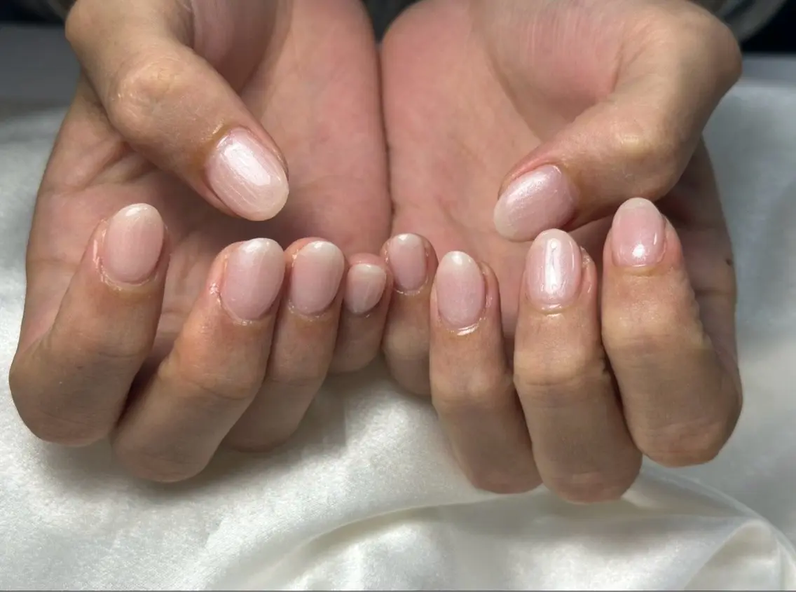 ネイル オーロラネイル フットネイル フレンチネイル ジェルネイル マグネットネイル ハンドネイル kiki nail たまプラーザのネイルデザイン