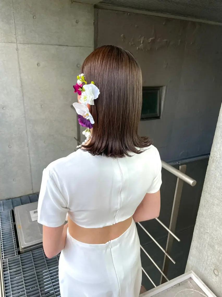 ミディアム ヘアアレンジ ヘアセット ヘアセット ✴︎Mai✴︎銀座のヘアスタイル