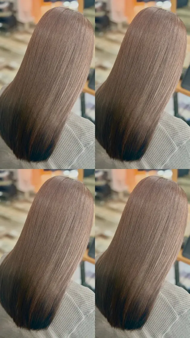 ロング ヘアカラー トリートメント 髪質改善🪽 森川☜ ☜ のヘアスタイル