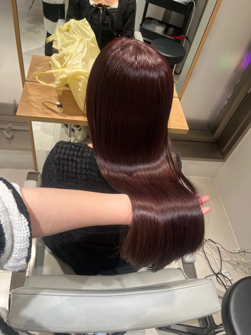 ロング カラー カット ヘアカラー トリートメント ヘアセット 🎀透明感 カラー🎀ミズキのヘアスタイル