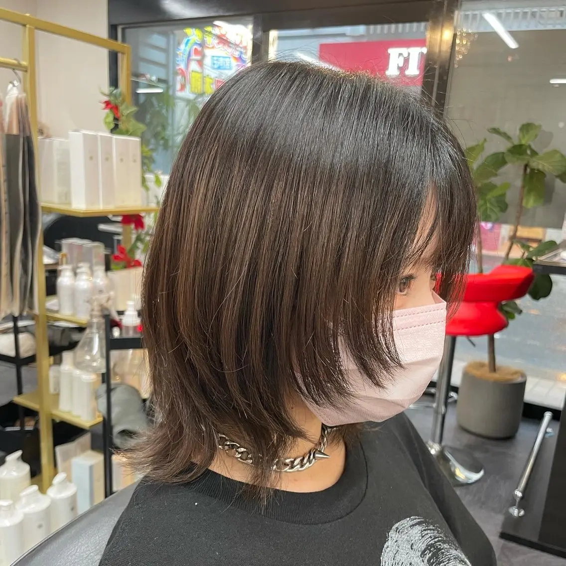 ミディアム トリートメント ウルフカット 檜皮 夢子のヘアスタイル