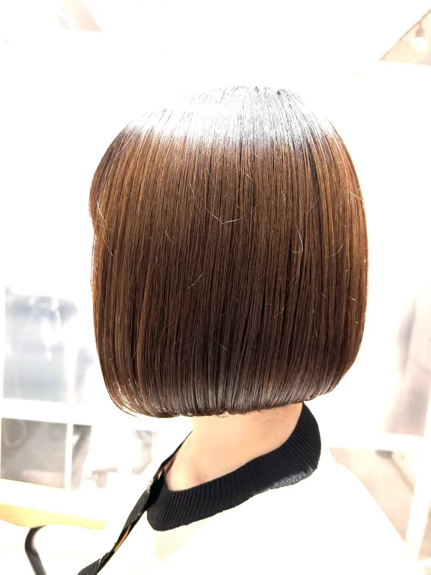 似合わせボブ🫧 丸みショート藤本のヘアスタイル