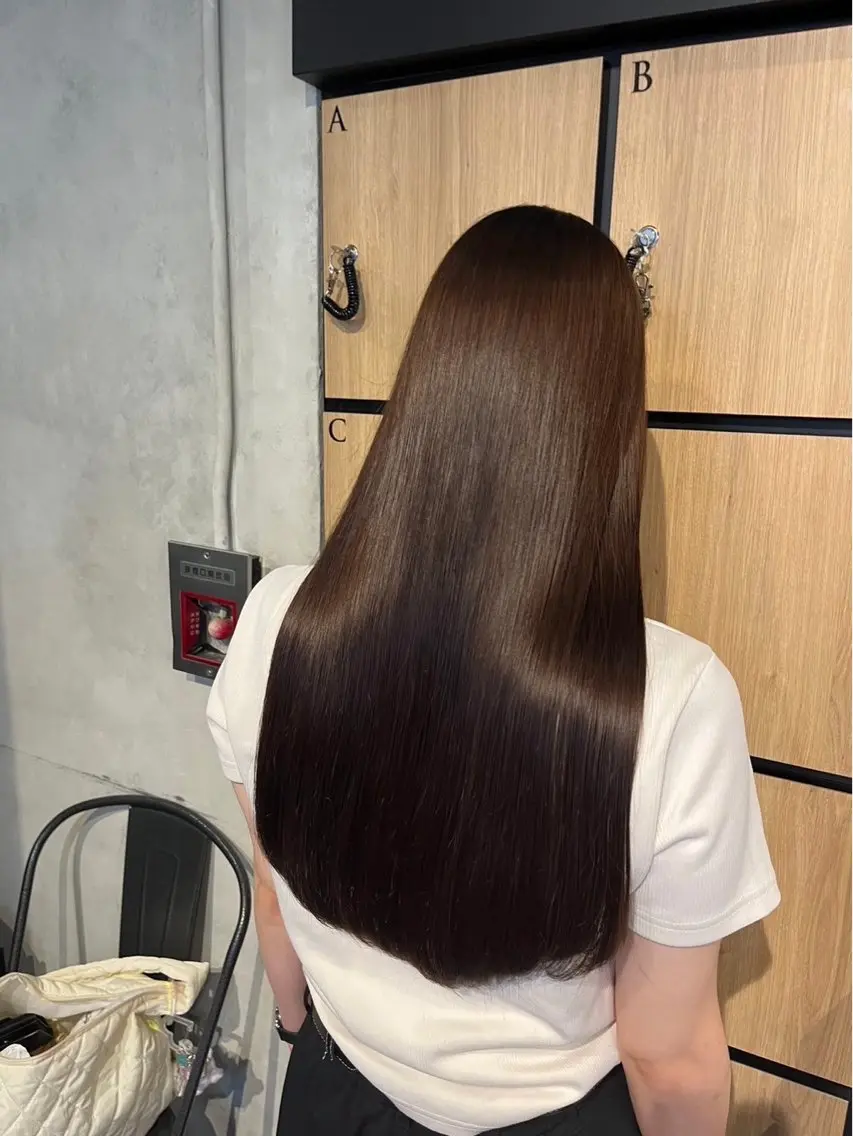 ロング カット 縮毛矯正 髪質改善サロン 梅田/ヨナミネのヘアスタイル