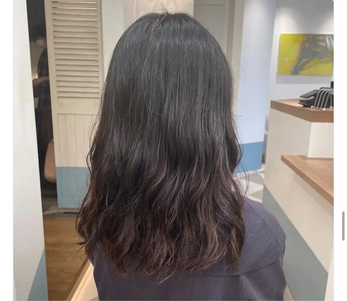 セミロング セミロングパーマ ホリグチ ルナのヘアスタイル