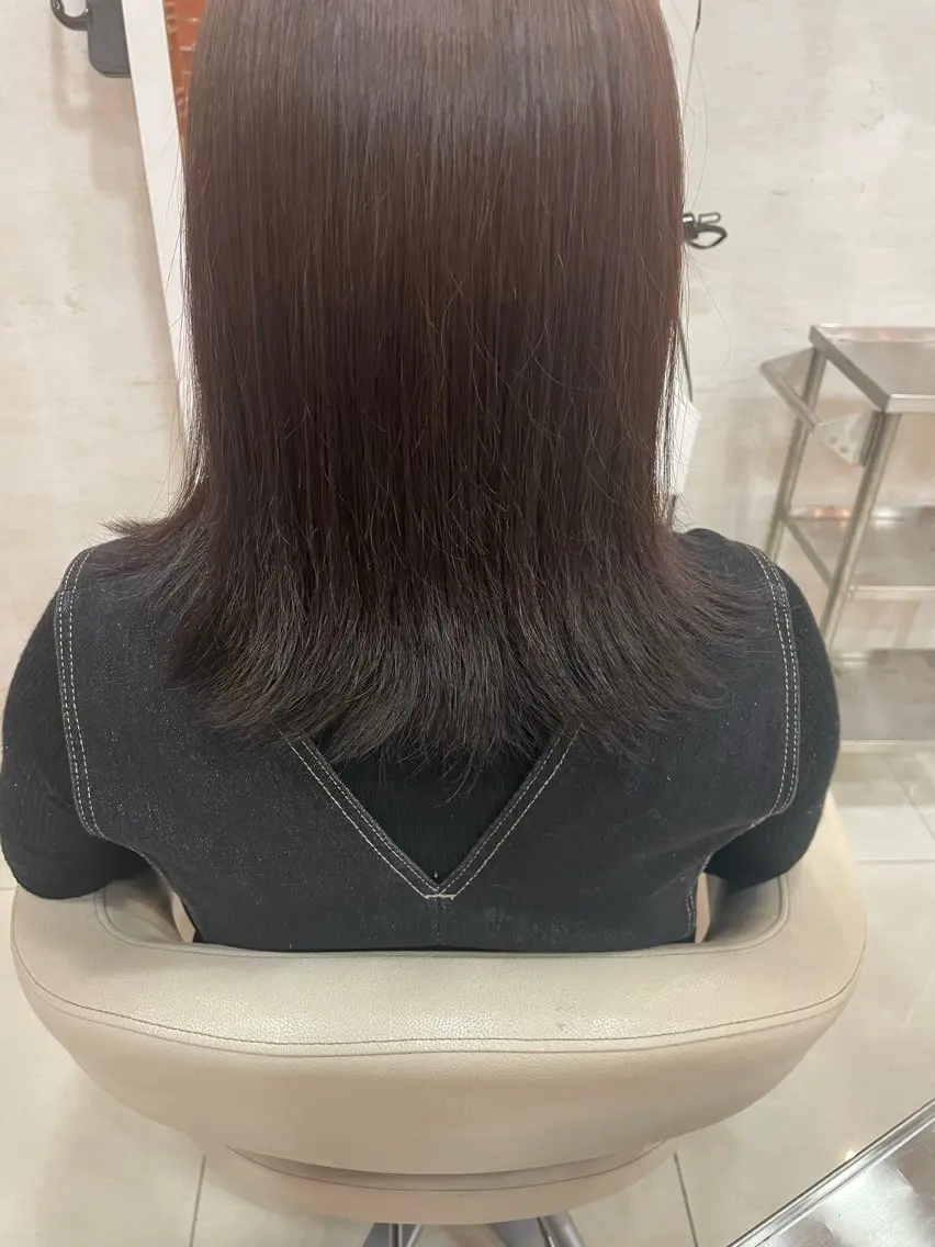 ミディアム カラー ヘアカラー 石垣 颯士のヘアスタイル