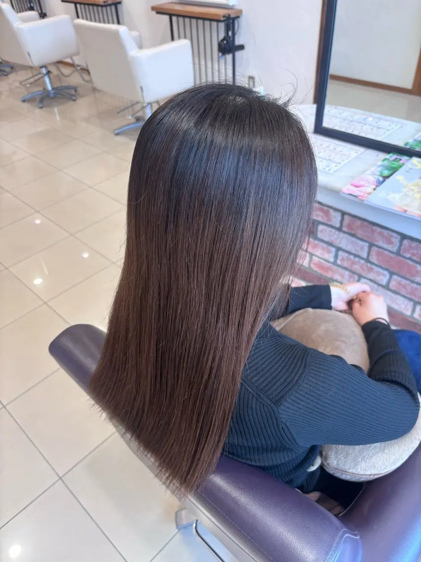 ロング トリートメント トリートメント ヘッドスパ 髪質改善/縮毛矯正 透明感カラー/スバルのヘアスタイル
