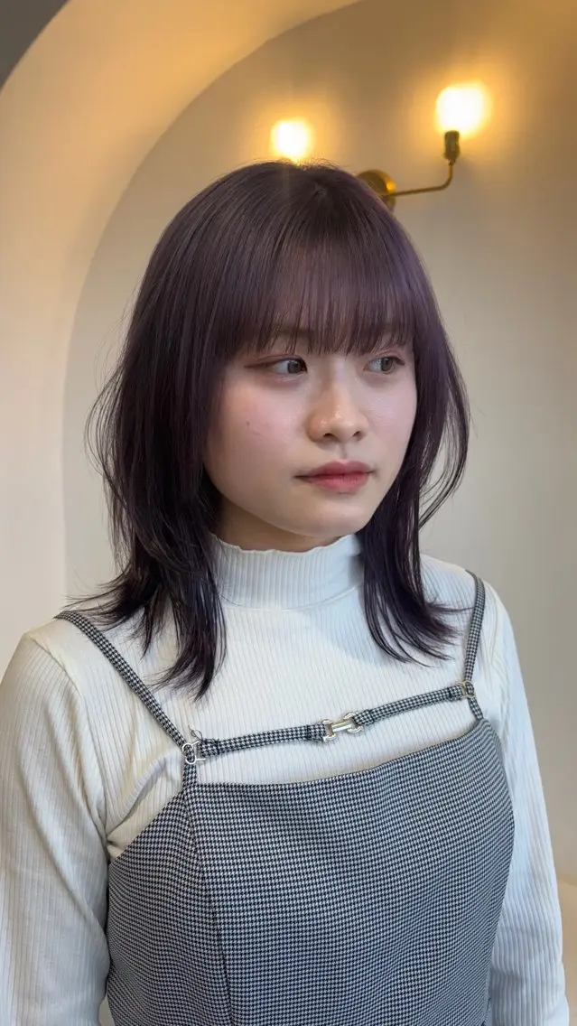 カラー ブリーチ ヘアカラー 彦坂 柚羽のヘアスタイル