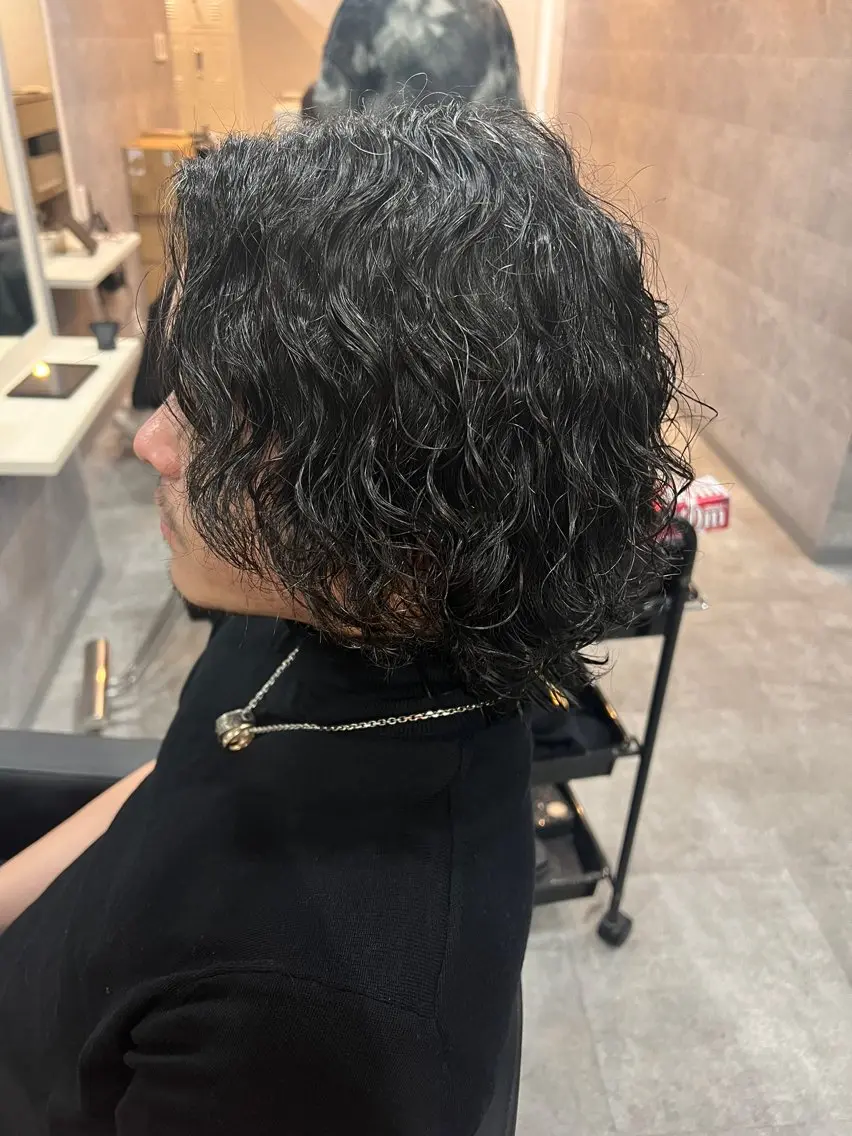 【ミニモ限定】メンズパーマ＋カット＋クイックTr💎の写真