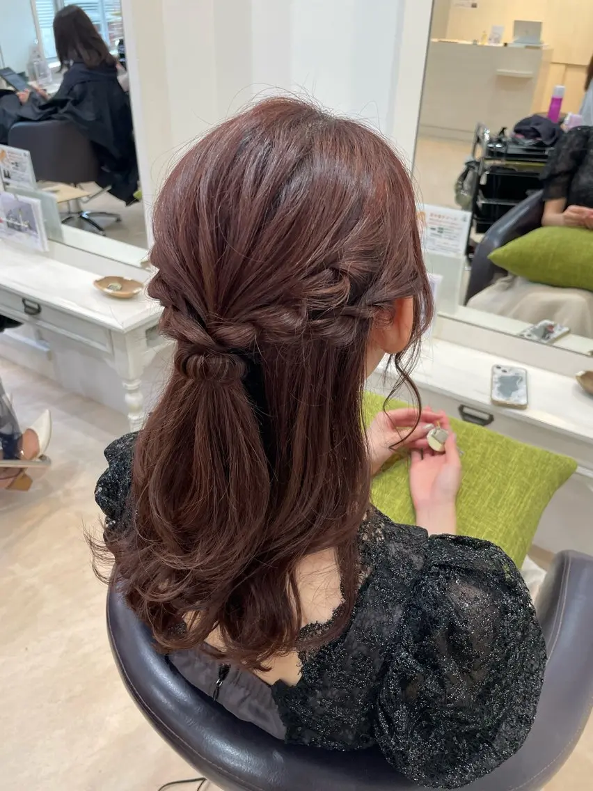 🎀イベント前におすすめ!ハーフアップセット🎀の写真