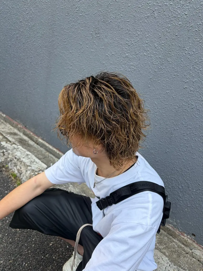 パーマ パーマ 横山 昭太のヘアスタイル