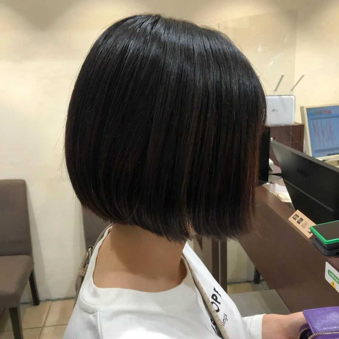 ショート ボブ 髪質改善 メンズパーマゆうひのヘアスタイル