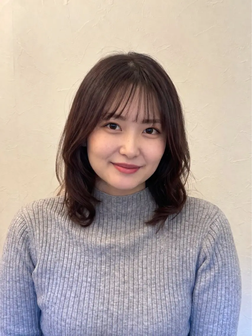 ミディアム ミディアムパーマ 髪質改善🫧 Natsumiのヘアスタイル