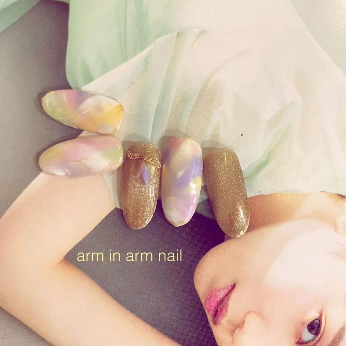 ネイル arm in arm ︎✿Yamamotoのマツエク・マツパデザイン