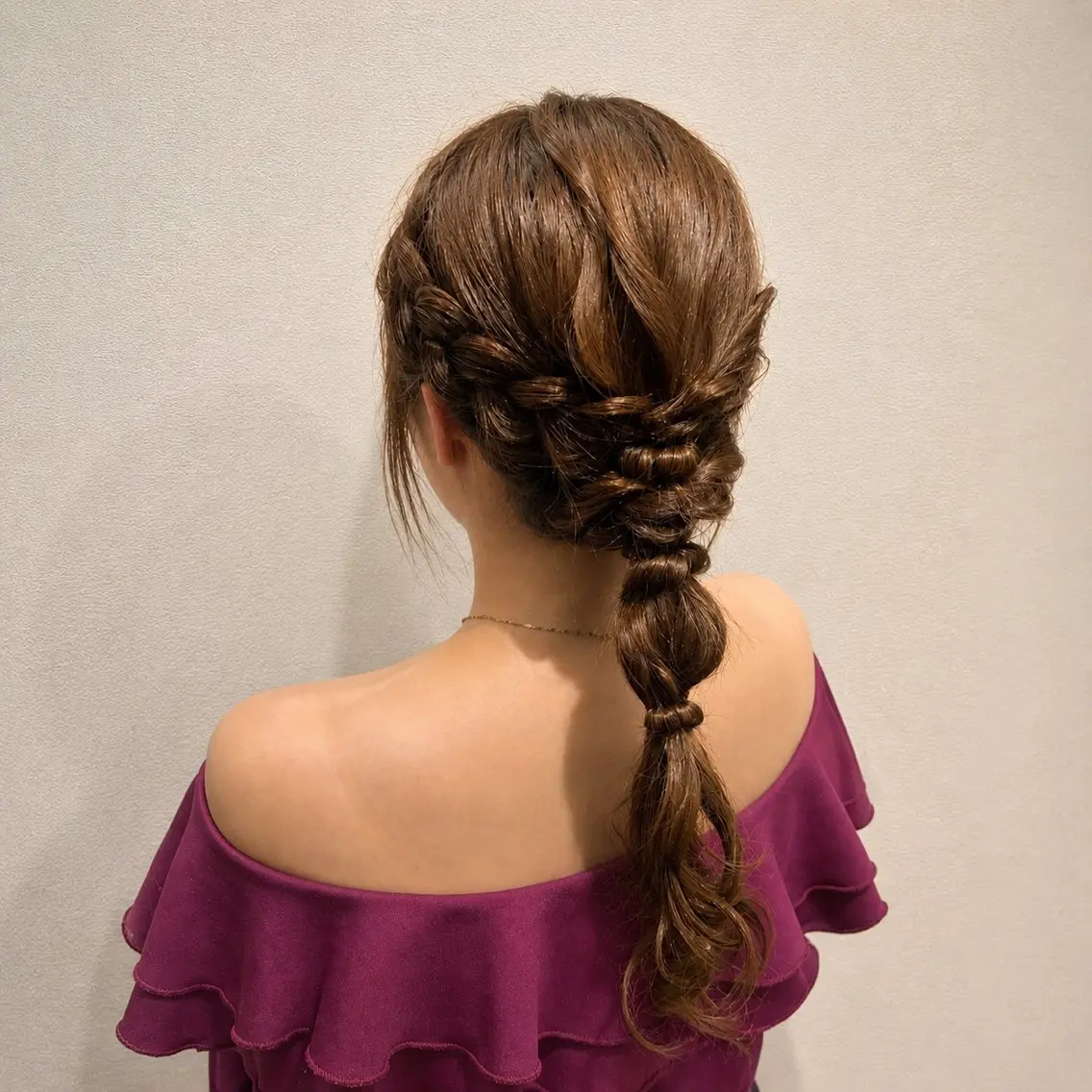 ロング ヘアセット 佐々木 玲のヘアスタイル