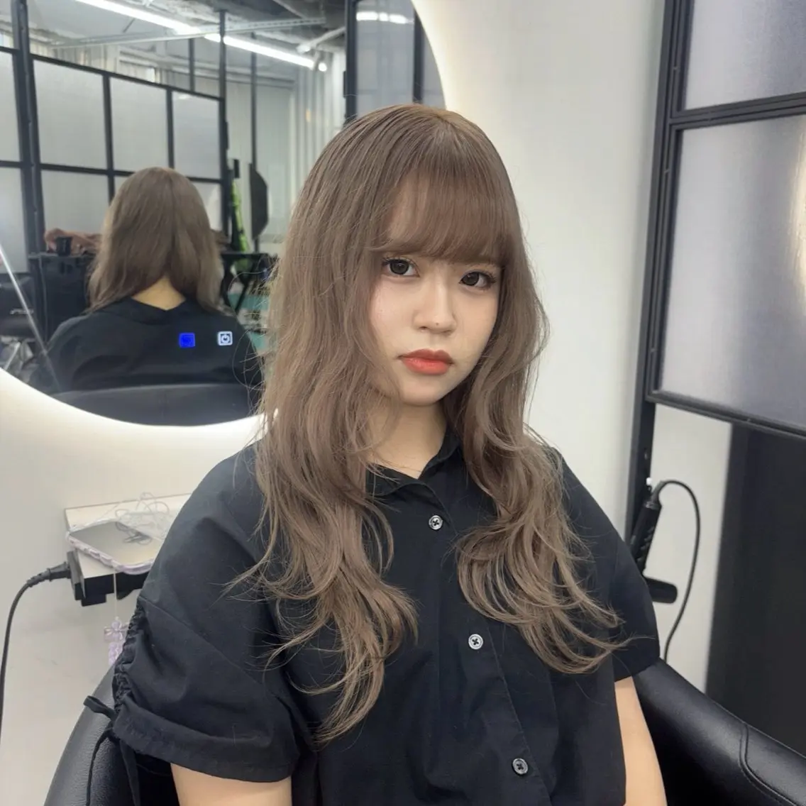ロング カラー カット Ren. 🦋デザインカラーのヘアスタイル