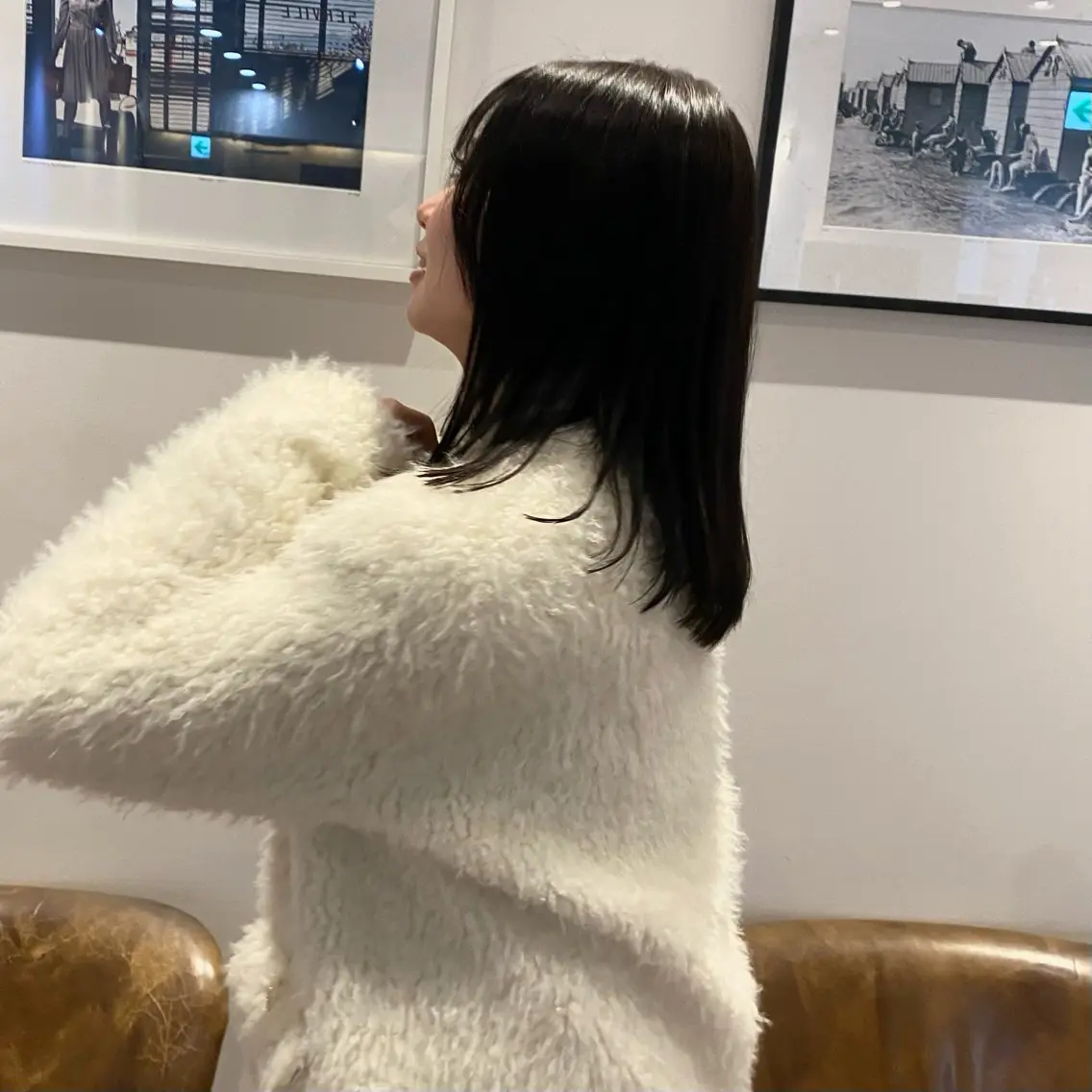 カット+透明感カラー+髪質改善トリートメントの写真
