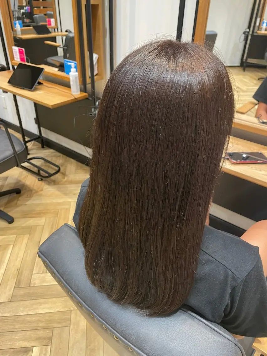カラー 望恵🌸 韓国🇰🇷スタイルのヘアスタイル