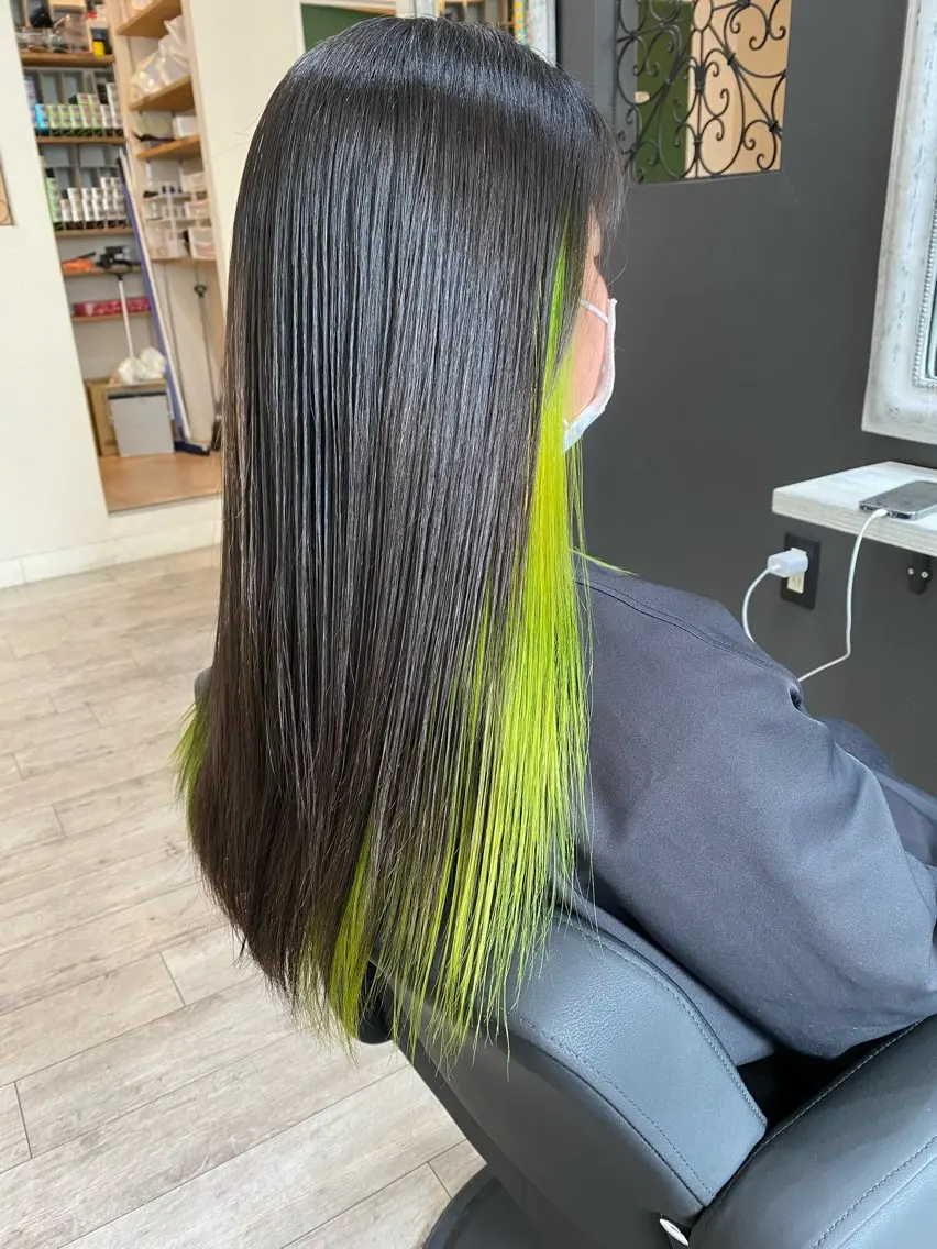 ロング カラー インナーカラー ヘアカラー APPEL hair /岡山のヘアスタイル