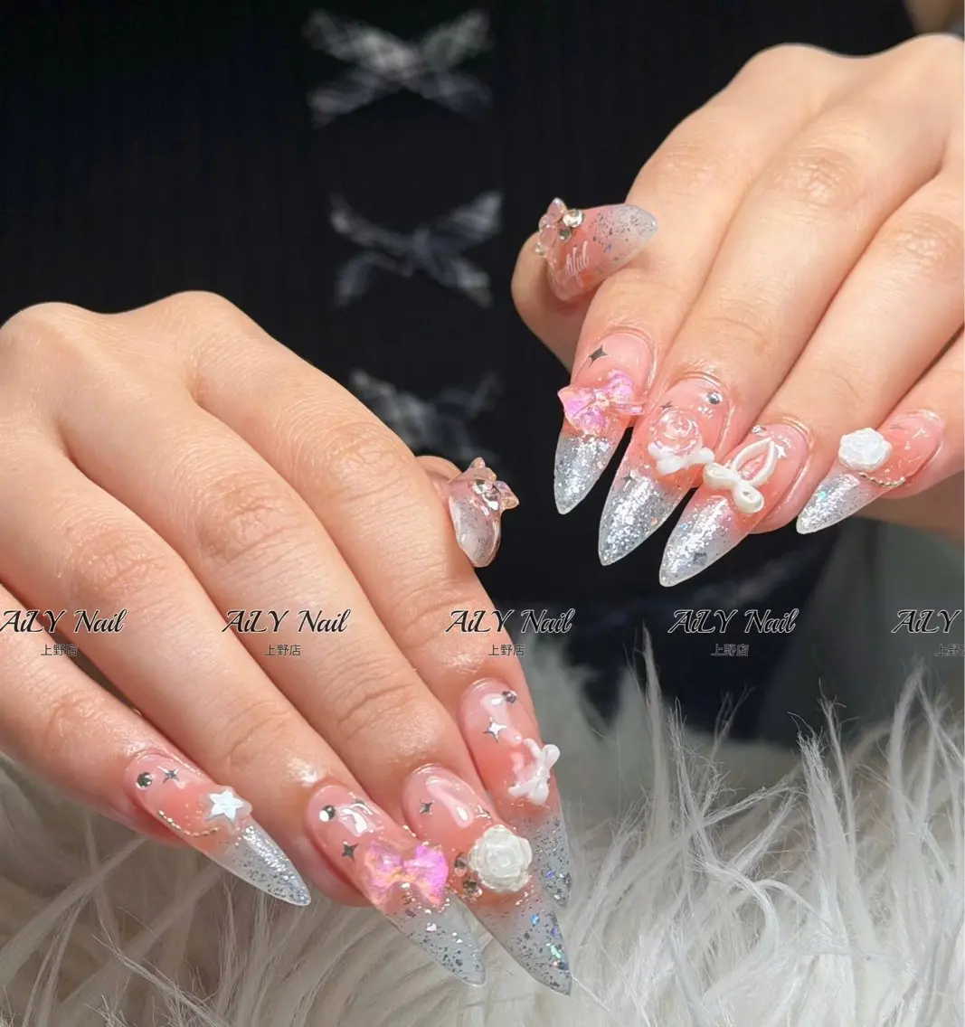 ネイル アートネイル ジェルネイル マグネットネイル ニュアンスネイル シンプルネイル ハンドネイル AiLy Nail 上野店のネイルデザイン