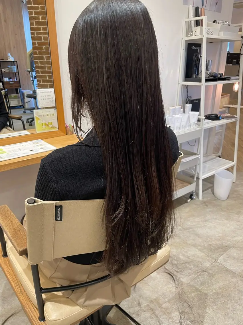 ロング レイヤーカット ロング 田中 ゆいかのヘアスタイル