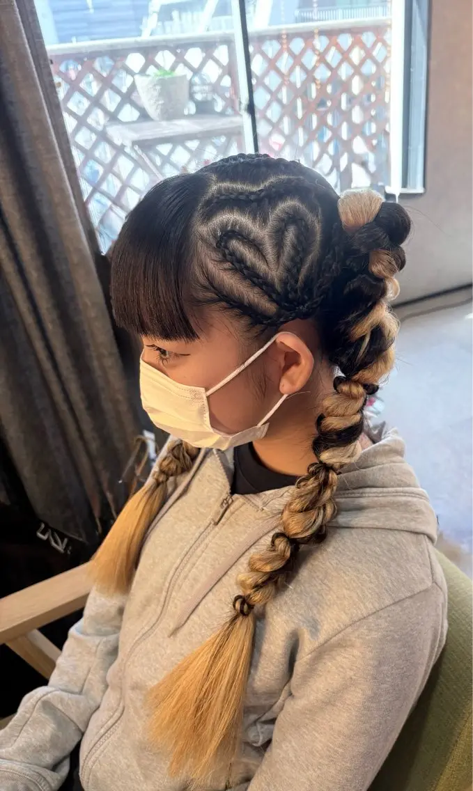 ロング ヘアアレンジ ツインテール エクステ ヘアセット ヘアメイク スーのヘアスタイル