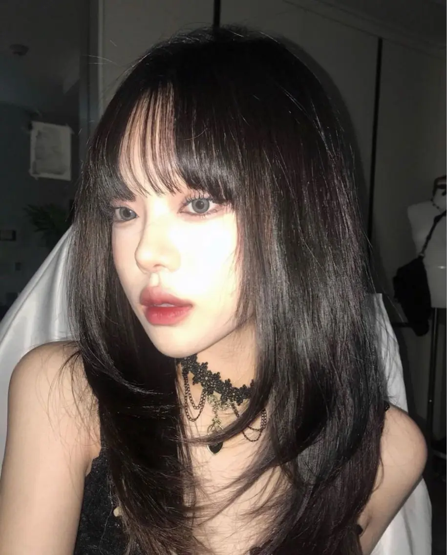 ロング ヘアアレンジ レイヤーカット 縮毛矯正 💎韓国/ レイヤー カット/ 暖色🫧のヘアスタイル