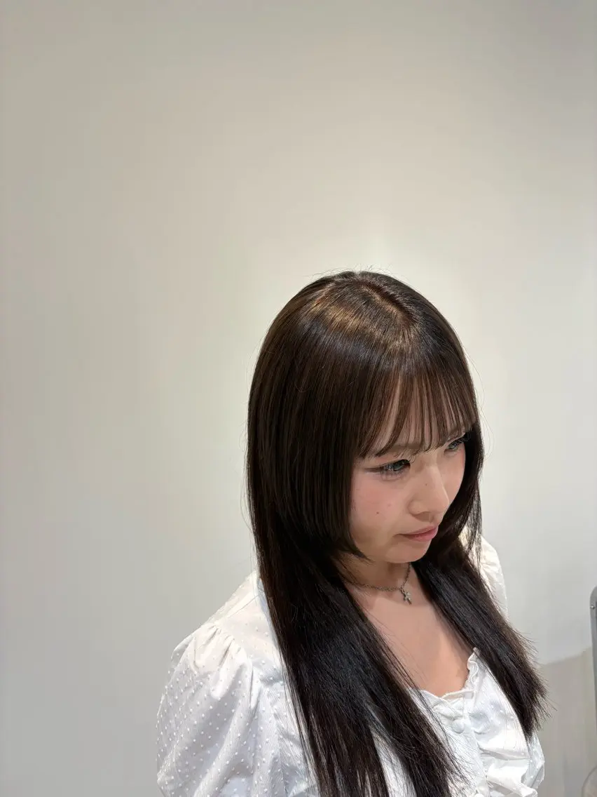 ミディアム カラー ブリーチ ブラウンカラー ダークブラウン 下北沢メンズパーマ 特化園田 楓莉のヘアスタイル