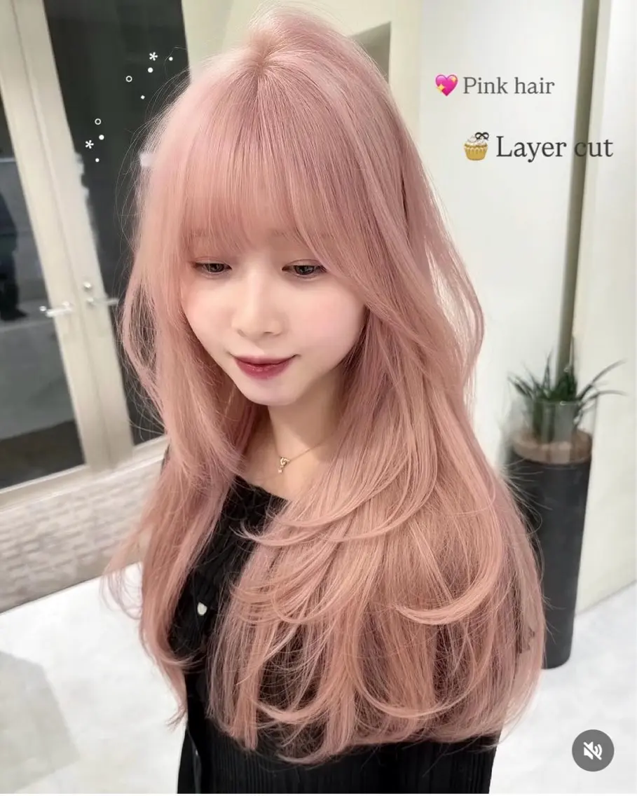 ロング カラー ヘアカラー 🎀 レイヤーカット カラー / 錦糸町のヘアスタイル