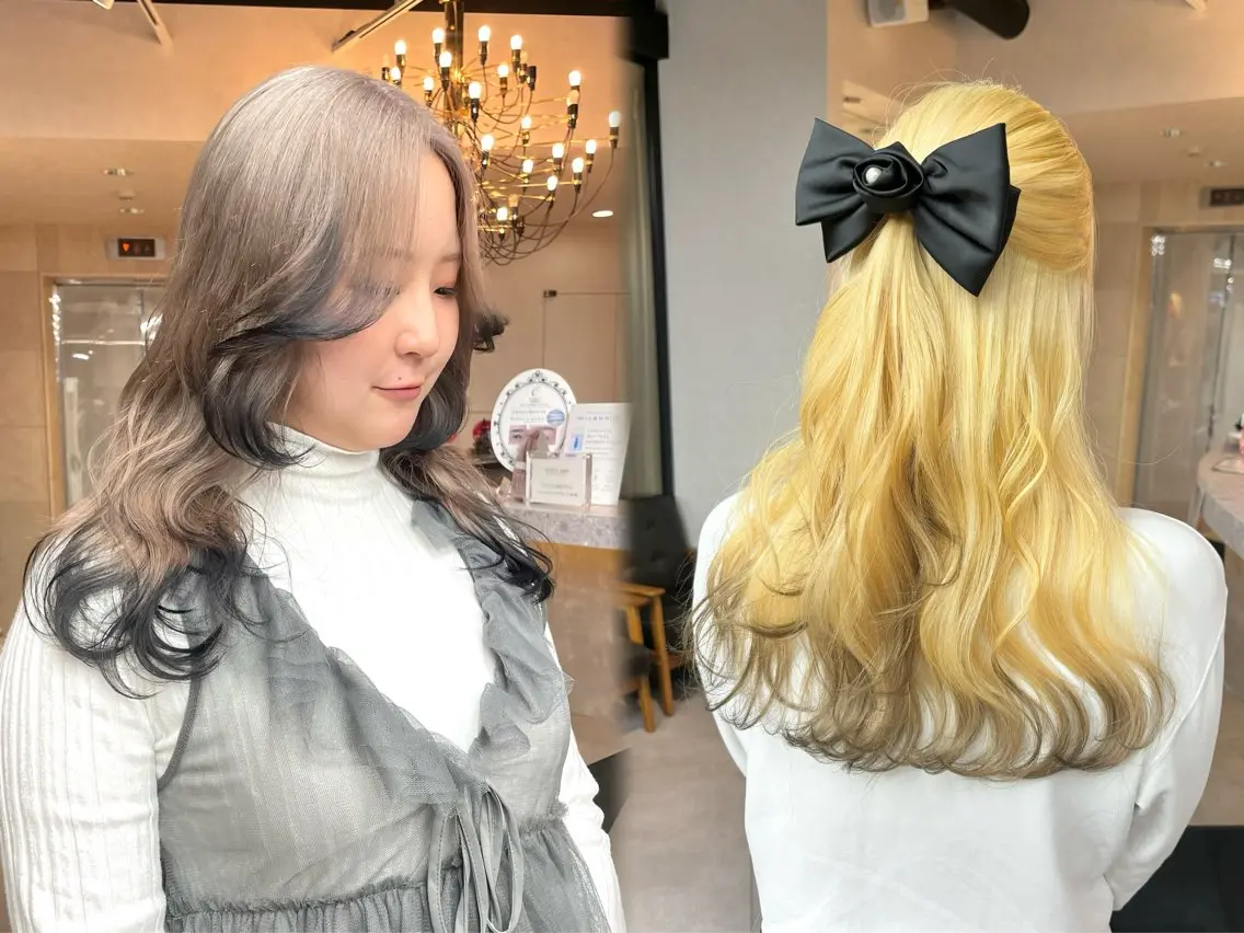 ロング カラー ブリーチ ハイトーンカラー 透明感/ベージュ/ 艶髪/ボブ🫧門脇由のヘアスタイル