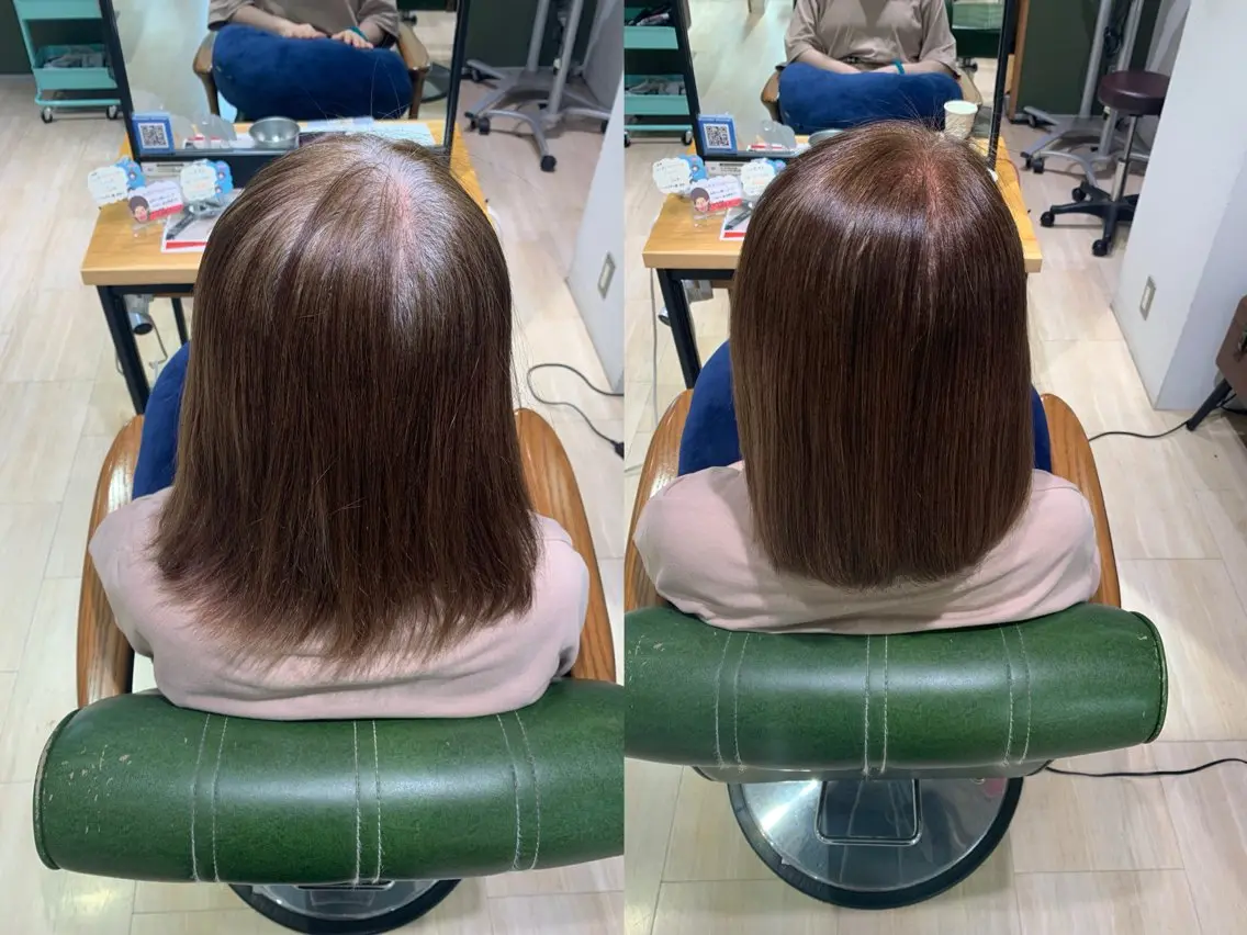 ミディアム カラー ブラウンカラー パラッチ MIKAのヘアスタイル
