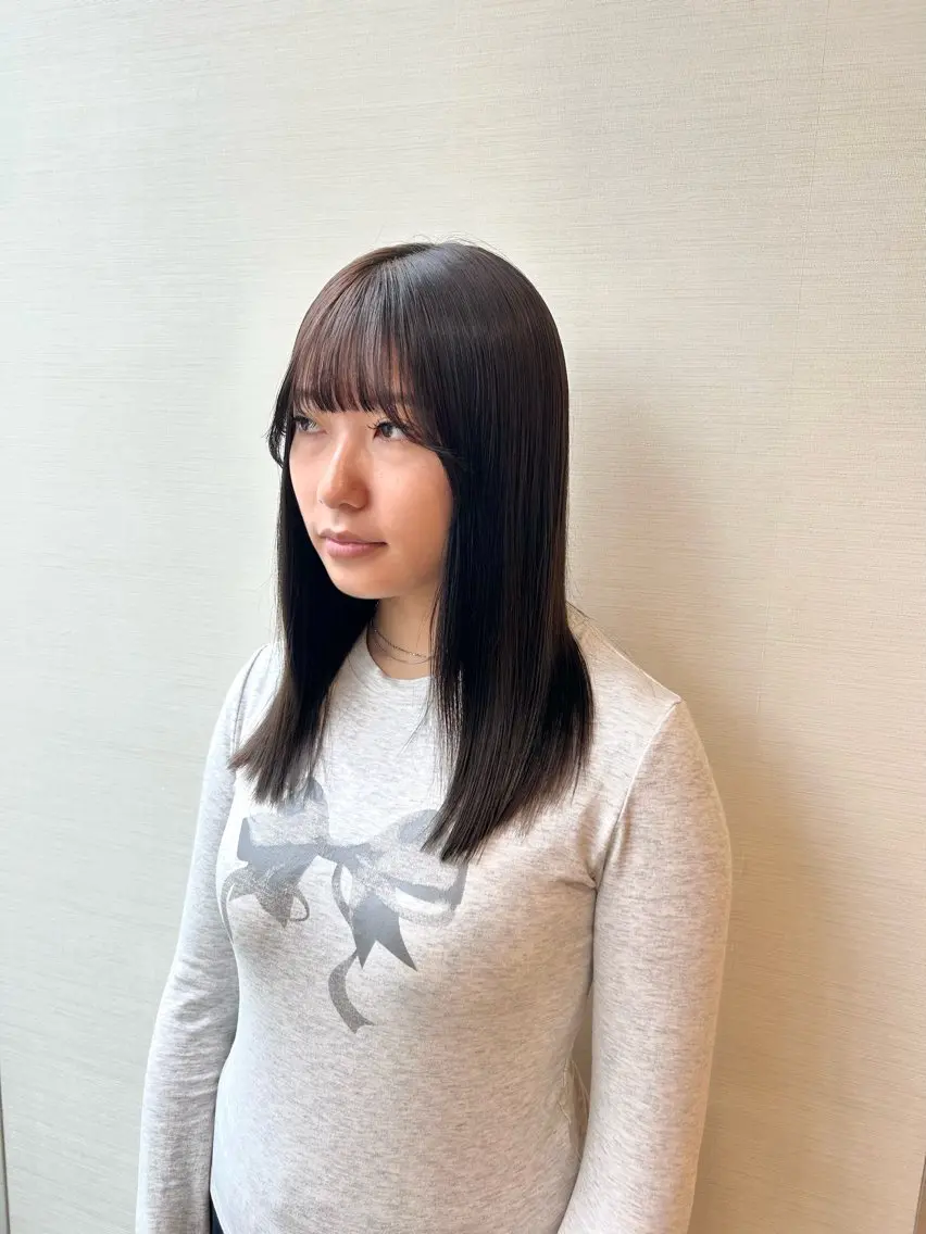 ミディアム カラー ヘアカラー ミ ユのヘアスタイル