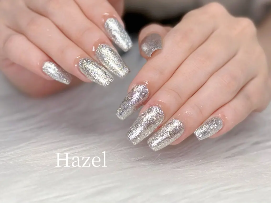 ネイル 長さ出し ワンカラーネイル ネイルチップ ♡Hazel 吉祥寺♡のネイルデザイン