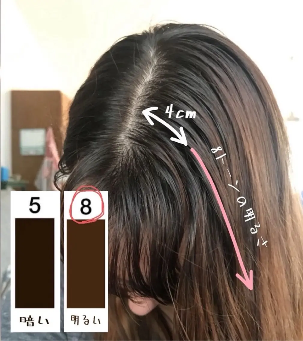 セミロング 森本 彩来のヘアスタイル