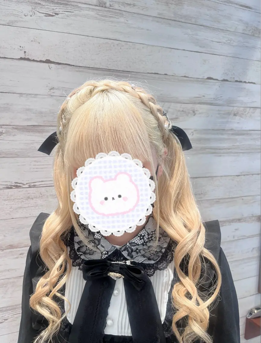 ロング ヘアアレンジ ツインテール カチューシャ アイブロウ🎀 ヘアメ🎀みくの眉毛・アイブロウイメージ