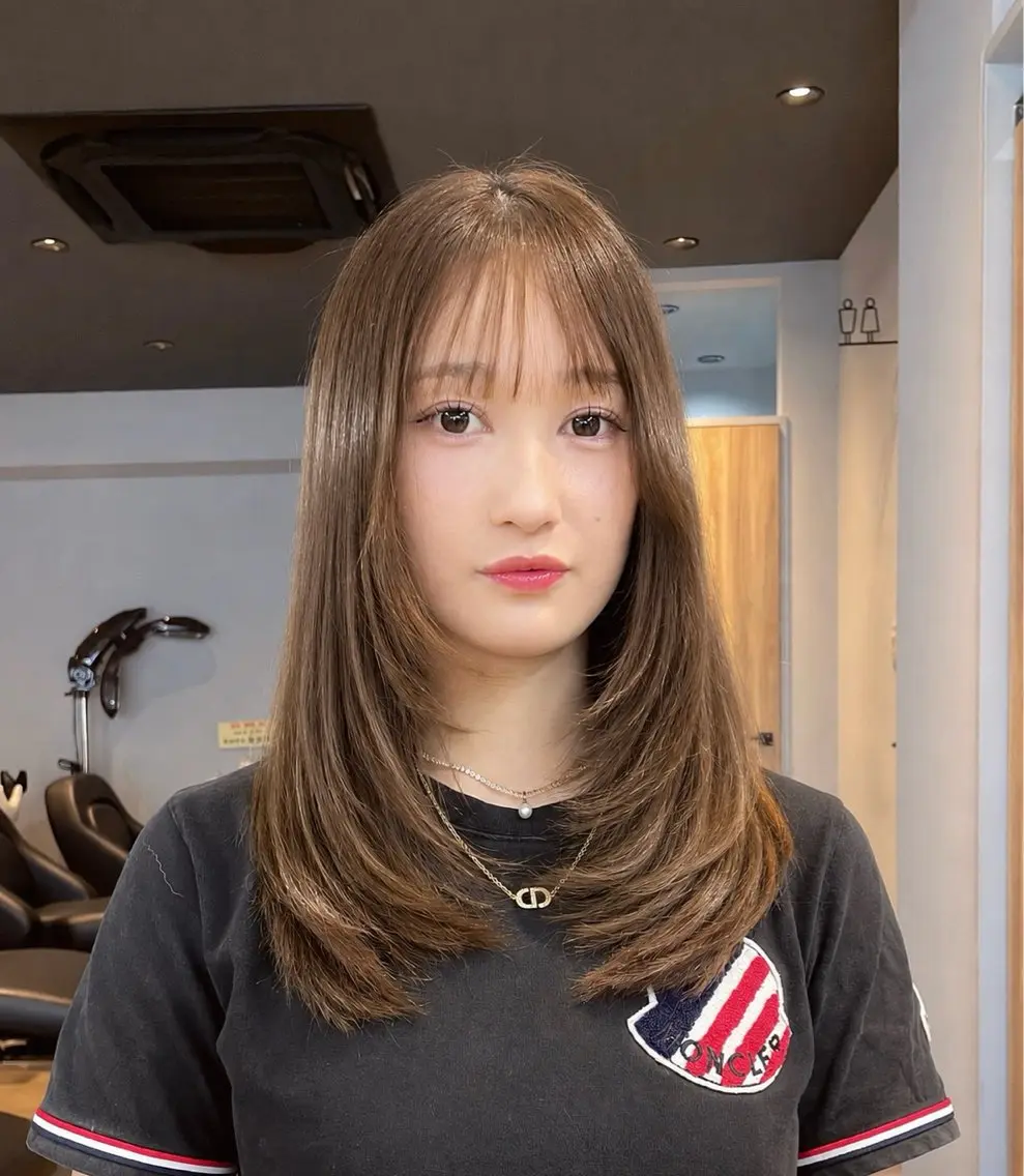ロング カット 透明感艶髪カラー /府中/Mizukiのヘアスタイル