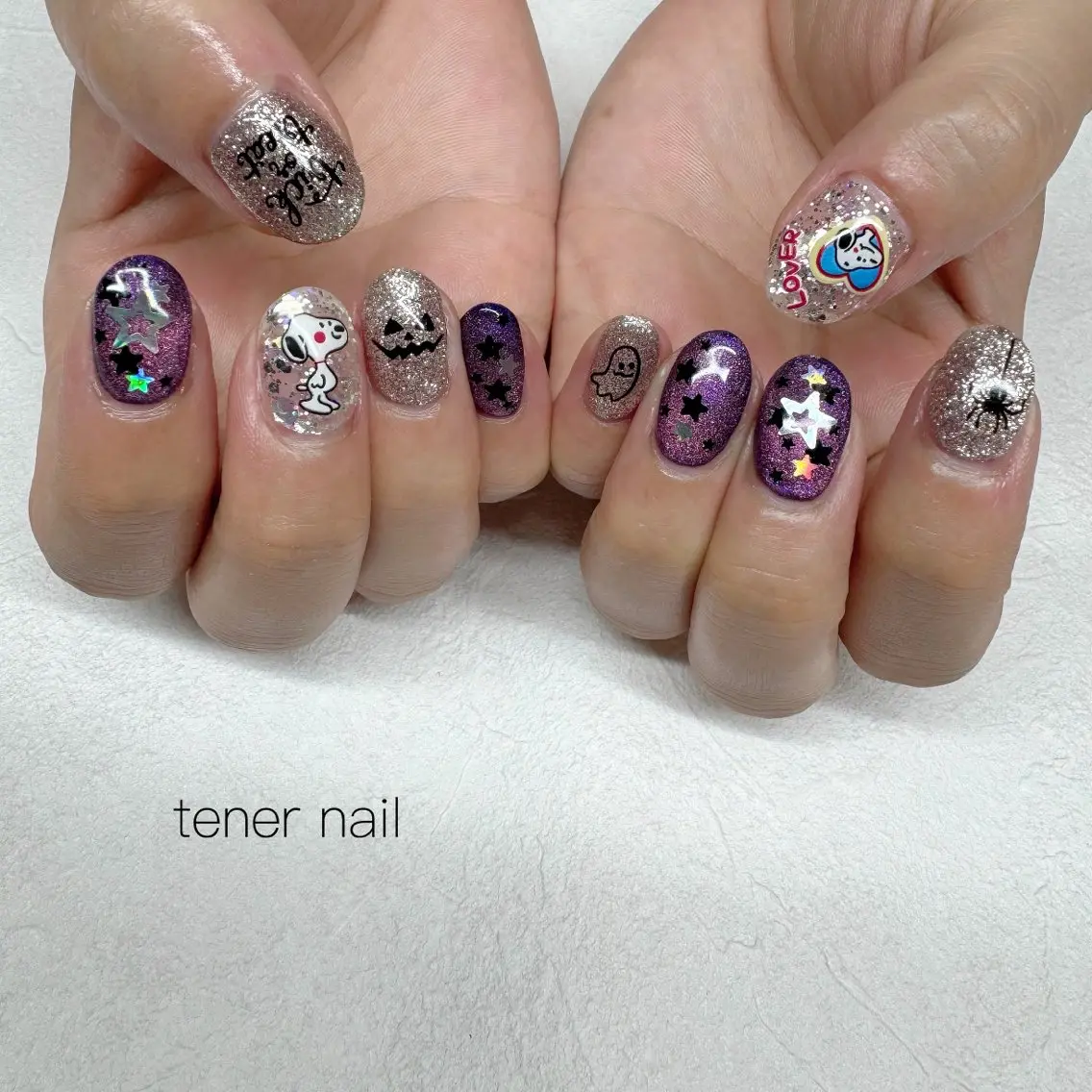 ネイル ハロウィン ハンドネイル テネルネイル tener nailのネイルデザイン